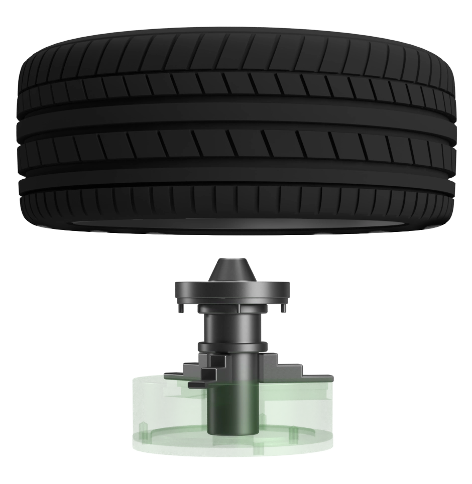 tyre-on-chuck-side